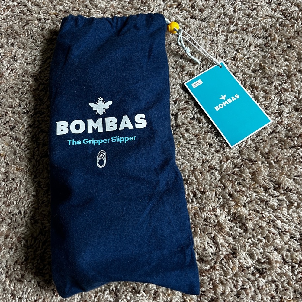 Bombas Gripper Slipper blue women’s large (sz 12-14)